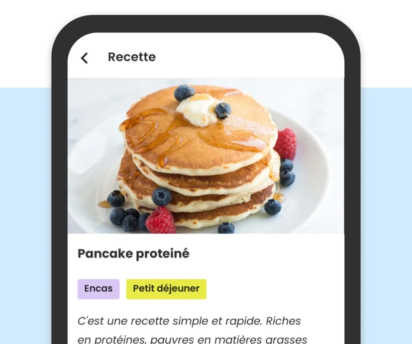Des recettes crées par les coachs sportifs sont disponibles sur l'application Traener